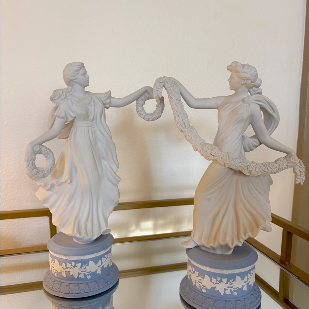 Wedgwood Blue and White Dancing Figures Decor - Picture 4 of 4